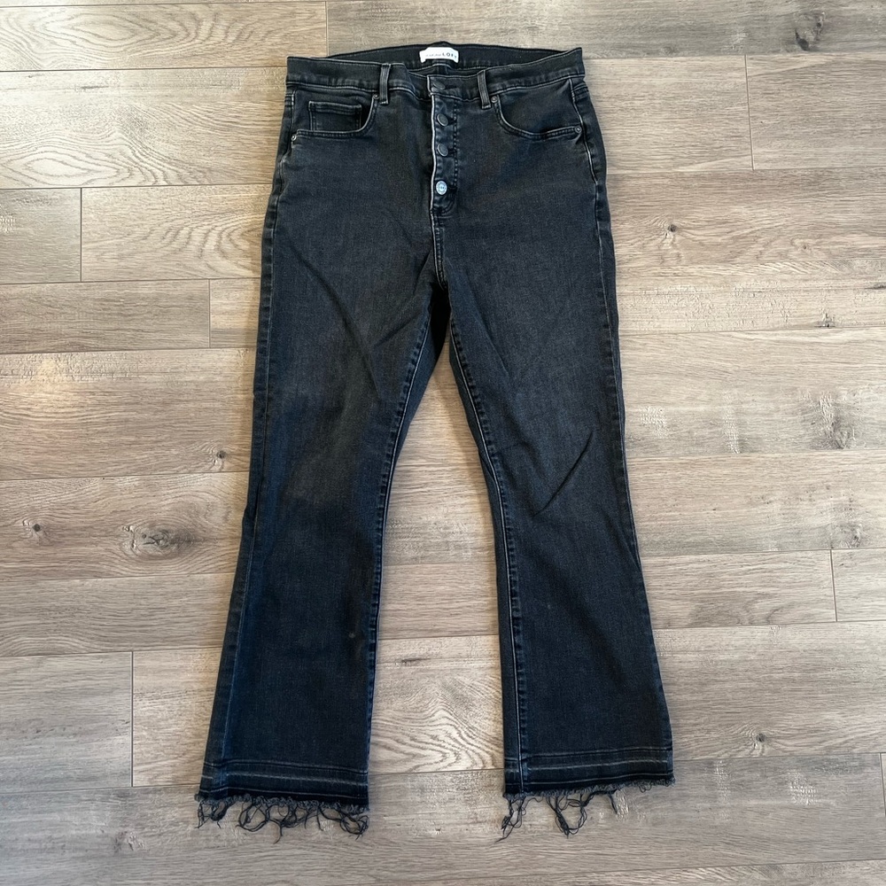 Ann Taylor Loft High Waisted Crop Jeans